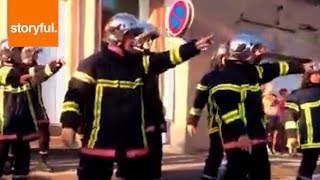 Firemen Flash Mob