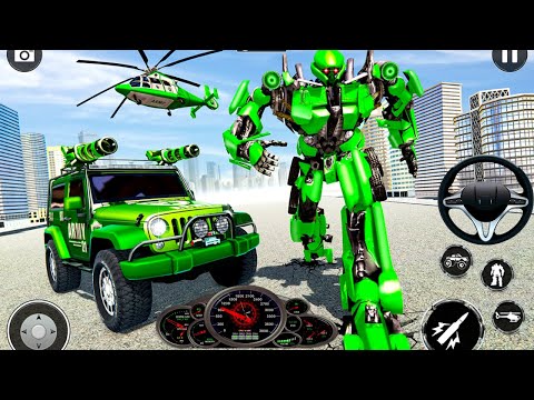 Army Bus Robot Car Game 2021 – Transforming Robot Games - Android GamePlay