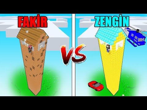 ZENGİN UZAY EV VS FAKİR UZAY EV! 🏡 - Minecraft