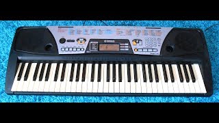 Video thumbnail for YAMAHA PSR-175 61 KEY ELECTRONIC KEYBOARD WITH DJ VOICES + POWER SUPPLY by Bythesein_Wales