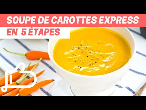Soupe de carottes express en 5 étapes