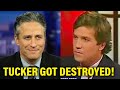 Resurfaced video shows Jon Stewart utterly DESTROY Tucker Carlson to his face LIVE on air