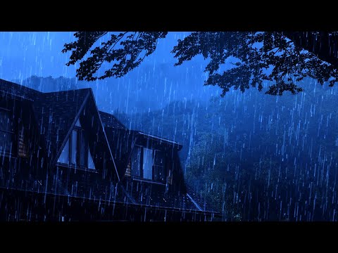Barulho de Chuva para Dormir e Relaxar ⛈ Som de Chuva Vento e muito Trovoadas à Noite #2 ASMR Sleep