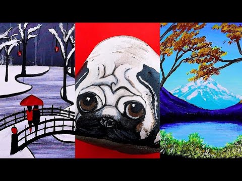 Top 30 Easy Acrylic Painting Ideas for Beginners | 2023 Mega Compilation Part.117