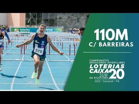 EDUARDO MENDES BRILHA E VENCE A FINAL 110M COM BARREIRAS 🎖️🔥 | BRASILEIRO LOTERIAS CAIXA SUB-20
