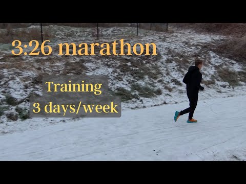 How I Ran a 3:26 Marathon Only Running 3 Days/Week