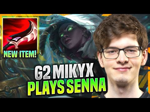 MIKYX PICKS SENNA WITH NEW ITEM DUSKBLADE! - G2 Mikyx Plays Senna SUPPORT vs Yuumi! | Preseason 11