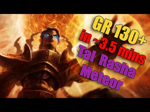 Diablo 3 Season 28 PTR - Tal Rasha Meteor Wizard ~3.5 min GR130+ Speeds