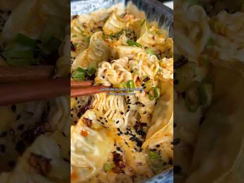 🥥 EASY COCONUT RAMEN DUMPLING BAKE 🥟