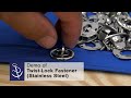 Demo of Twist‑Lock Fastener (Stainless Steel)