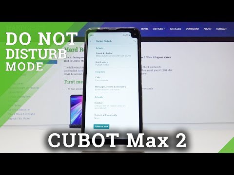 Do Not Disturb Mode in CUBOT Max 2 - Mute Sounds