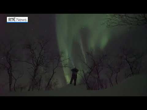 Aurora borealis lights up skies over Lapland