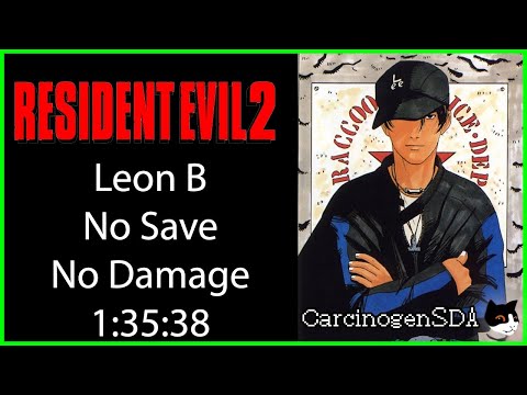 Resident Evil 2 (PSX) No Save, No Damage - Leon B - (1:35:38)