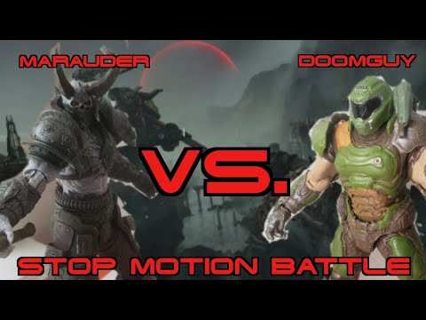 Marauder VS. Doomguy | Stop Motion Battle