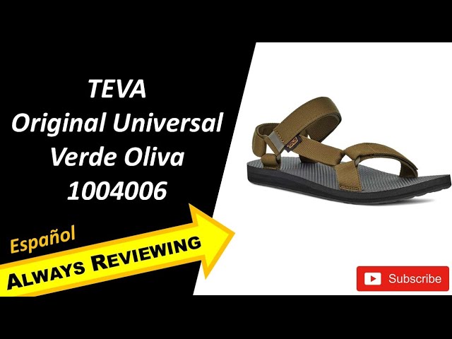 Vídeo relacionado con Teva 1019234 Hombre Sandalias de Punta Descubierta, Verde (Chara Dark Olive CD OL), 44.5 EU