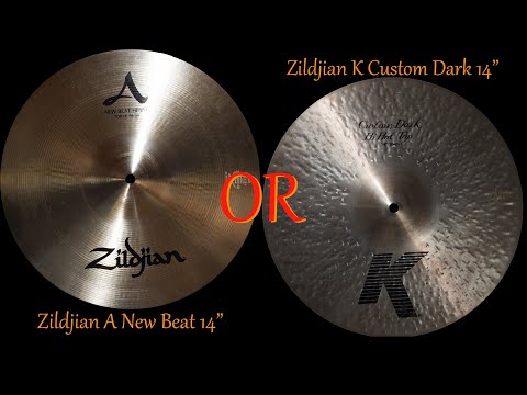 Zildjian A New Beat Hi Hats / K Custom Dark Hi Hats Comparison
