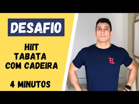 DESAFIO: HIIT TABATA COM CADEIRA - 4 MINUTOS | FIT TOTAL 10