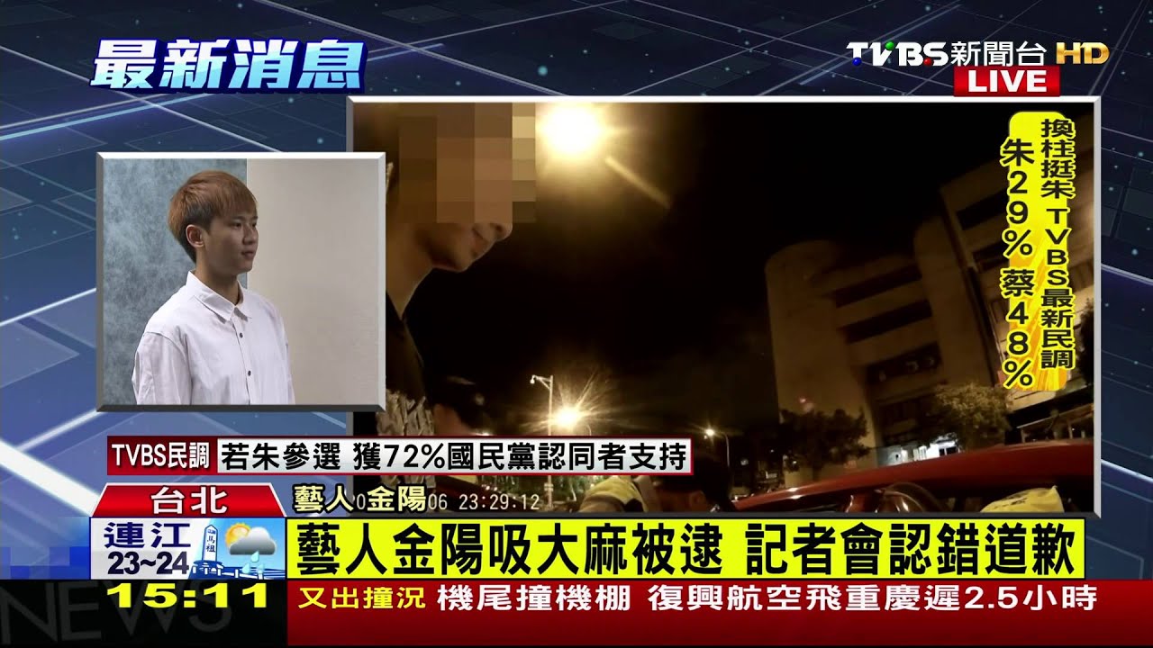 藝人金陽吸大麻被逮 記者會認錯道歉