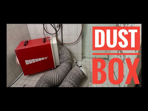 Baustellenluftreiniger beim schleifen Abbruch lackieren - die Dustbox  4K 2023