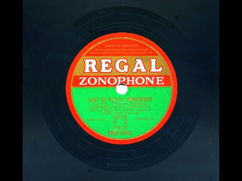 Just So You'll Remember by Ambrose with Sam Browne, 1933