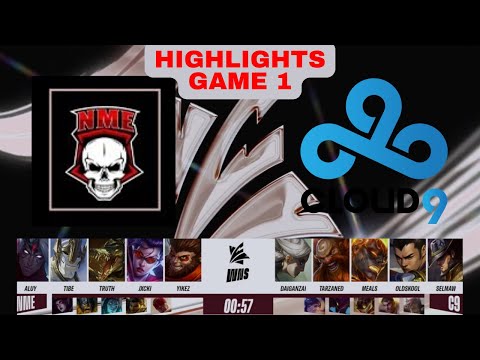 NME Vs C9 Highlights Game 1 | WNS 2022 Open Qualifier Day 2 | Team No More Ego Vs Cloud 9