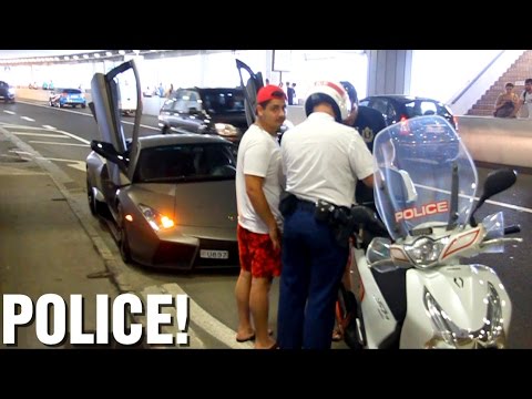 BUSTED! Lamborghini Reventon Acceleration & Pulled Over by Police