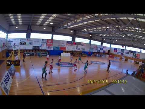 01 cuarto CLUB LARRAONA CLARET - Pamplona (1º Navarra) vs E. BALONCESTO CRIPTANA (1º CLM)