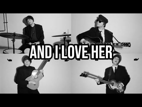 And I Love Her - The Beatles - Guitar, Bass, Bongos and Vocals - Full Cover