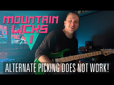 Stranger picking : Guitar Lesson : Mountain Licks part 1 with Mika Tyyskä