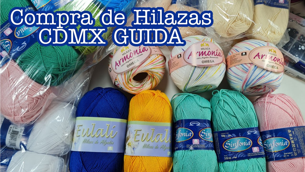 Compra de hilazas CDMX Guaida Correo Mayor | Te enseño mi compra de materiales | MaríaDCrochet