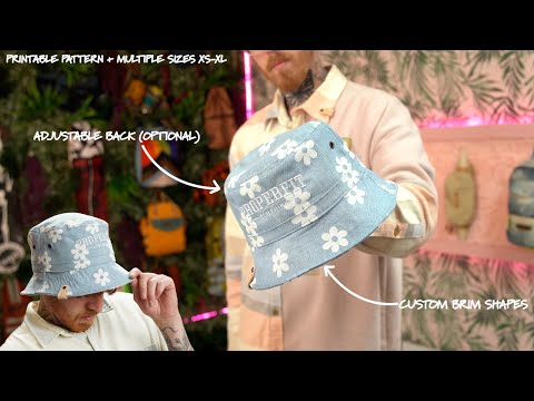 DIY Bucket Hat STEP BY STEP INSTRUCTIONS + Printable PDF Pattern (EASY TO FOLLOW PROJECT)