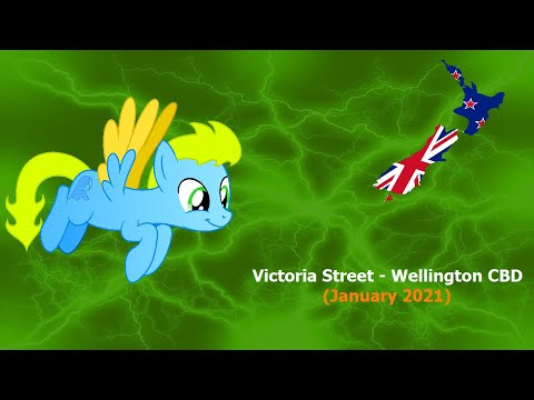 Look Around Wellington NZ - Victoria Street at Wellington CBD (January 2021)