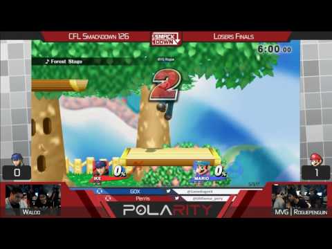 CFL Smackdown 126 WiiU - MVG | RoguePenguin (Mario) vs Ike (Waldo) - Losers Finals