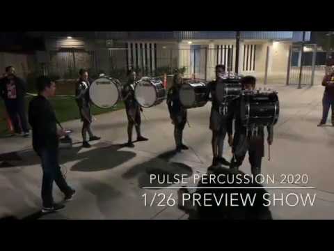 Pulse Percussion 2020 - Show Music - 1/26 Preview Show