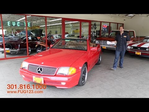 1992 Mercedes Benz 300SL Roadster for sale with test drive, driving sounds, and walk through video