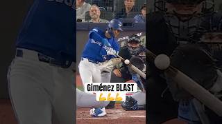 Andrés Giménez sends it deep for a three-run blast ???? #MLB #BlueJays