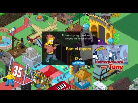 Los Simpson Springfield "Homerpalooza, Cap. 35 - Bart, el rapero" por Tony