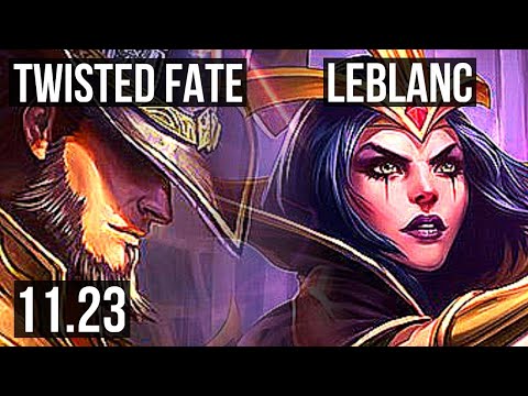 TF vs LEBLANC (MID) (DEFEAT) | 4/2/8, Rank 12 TF | EUW Challenger | 11.23