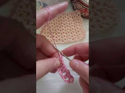 Model croșetat 1.Simplu și de efect. Tutorial pentru incepatori