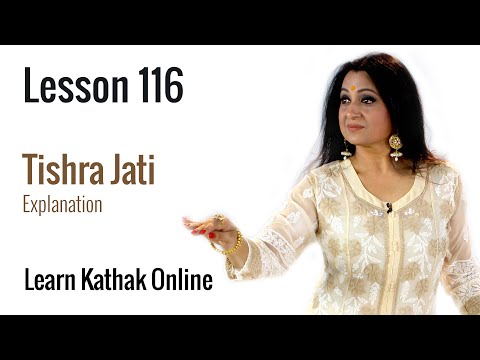How to do Tishra Jati in Kathak | Three Syllables in one beat | Learn Kathak Online | Lesson 116