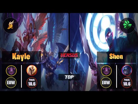 Master KAYLE [Fleet Footwork] (Top) VS  SHEN - Master EUW Patch 10.6