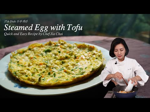 Sub-Eng,Esp l How to make Steamed Egg With Tofu l Quick & Easy Recipe by Chef Jia Choi
