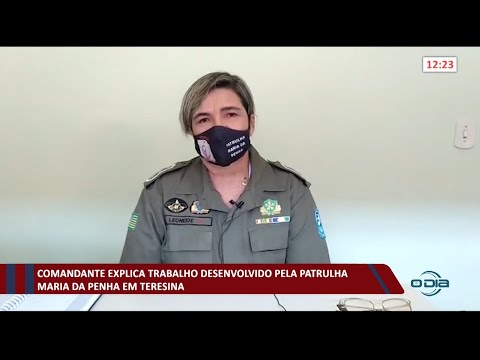 Comandante explica trabalho da Patrulha Maria da Penha 08 03 2021