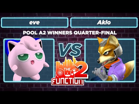 The Function 2: eve (Puff) vs Aklo (Fox) - Pool A2 Winners Quarter Final SSBM