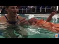 Newborn Baby Submersion And Roll Over At Watersafe Swim School With Miss Stacy
