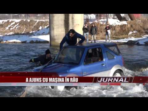 Stire 15 02 2017 A ajuns cu maşina în râu