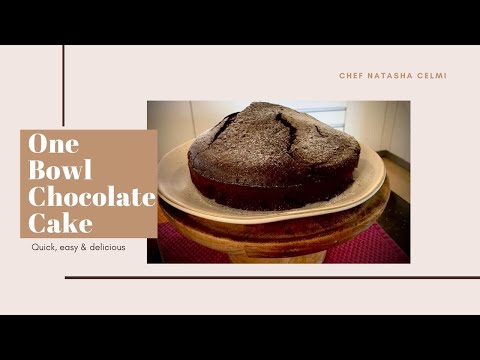 Eggless chocolate cake | Quick chocolate cake | Easy dessert recipe | One bowl recipe