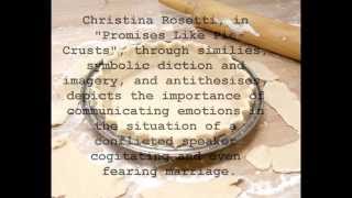 "Promises Like Pie-Crusts" Poetry Multimedia Video Project