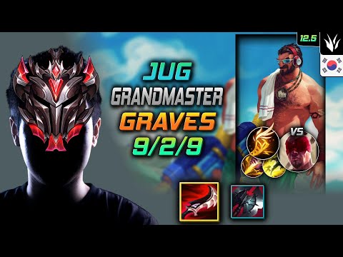 GrandMaster Graves Jungle vs Lee Sin - 천상계 정글 그레이브즈 드락 기발 - LOL KR 12.5