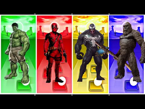 HULK VS DEADPOOL VS VENOM VS KING KONG TILES HOP 1000K